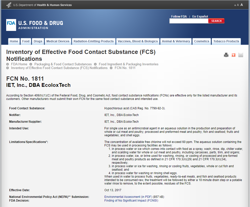 次氯酸——在水產(chǎn)食品行業(yè)的應(yīng)用