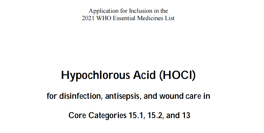 次氯酸進入世界衛(wèi)生組織（WHO）基本藥物清單也許不久將會實現(xiàn)……(圖4)